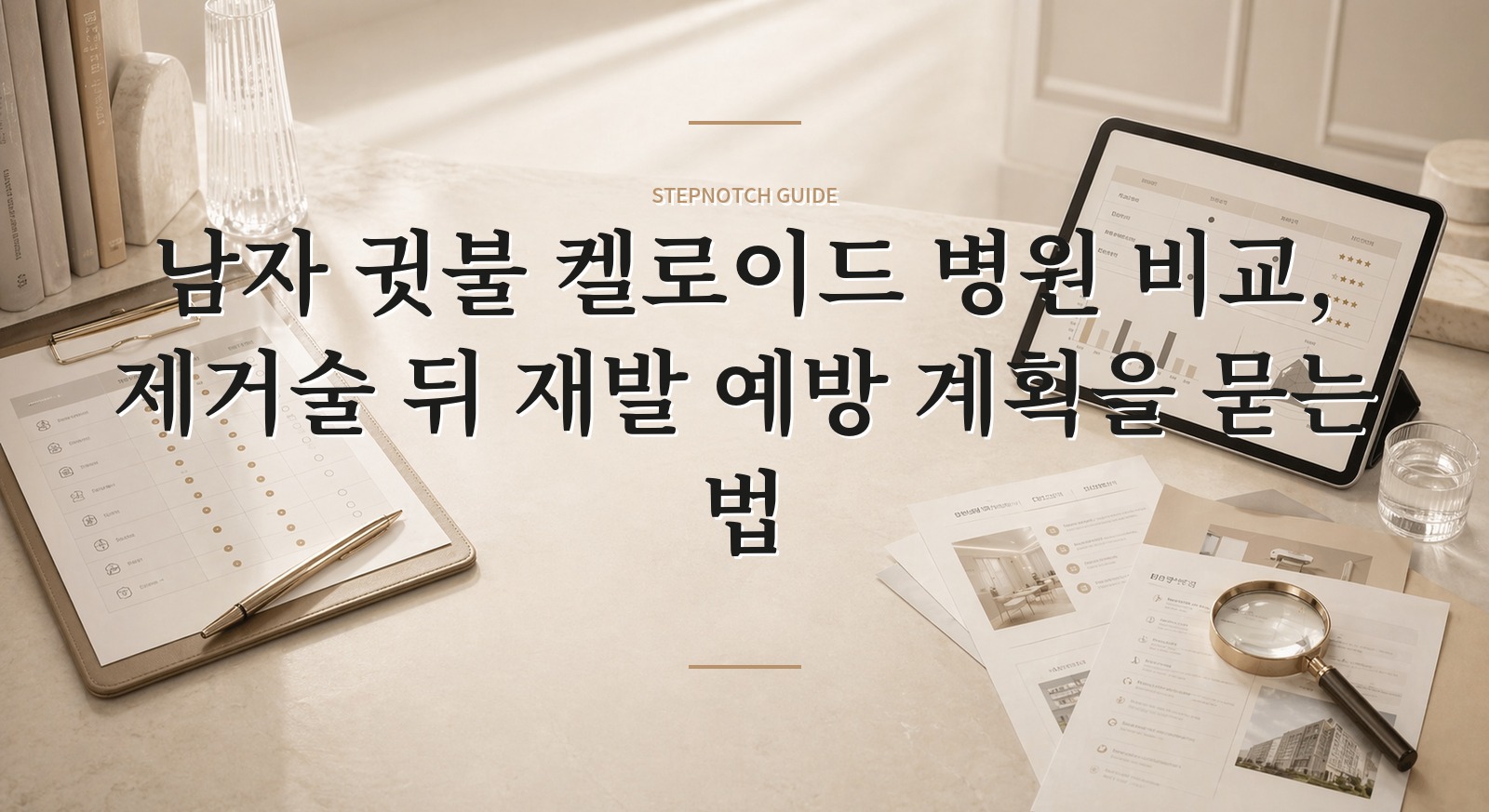 남자 귓불 켈로이드 병원 비교, 제거술 뒤 재발 예방 계획을 묻는 법
