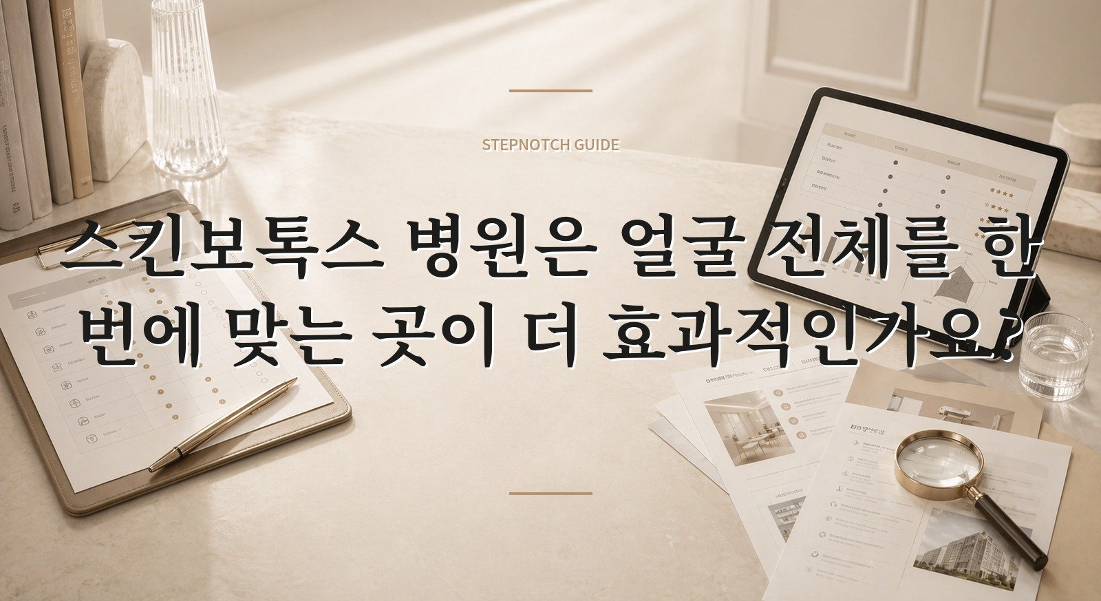 스킨보톡스 병원은 얼굴 전체를 한 번에 맞는 곳이 더 효과적인가요? 핵심 정보