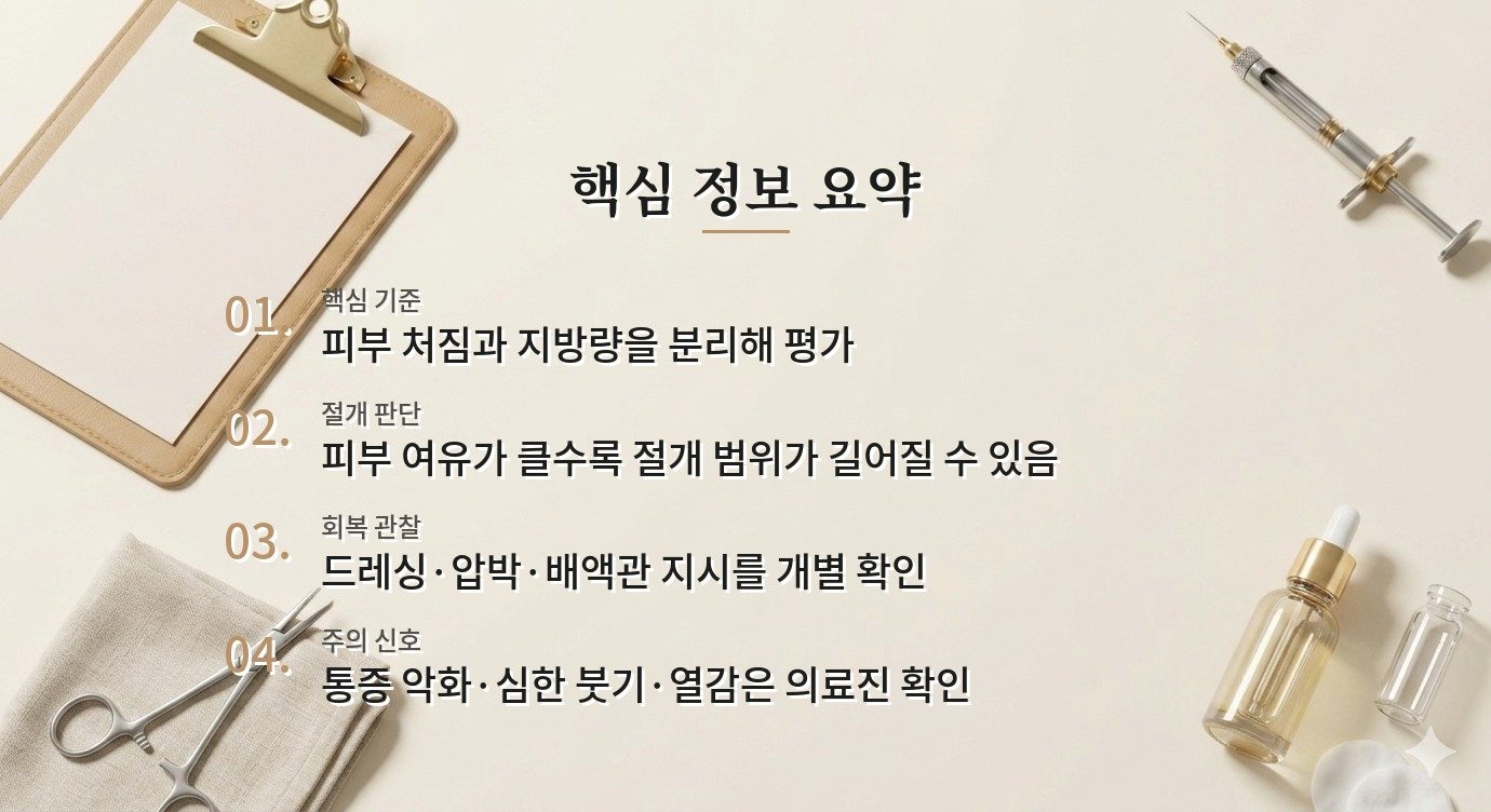 상완거상술과 팔 지방흡입, 처진 피부와 지방을 나눠 보는 이유 비교 가이드