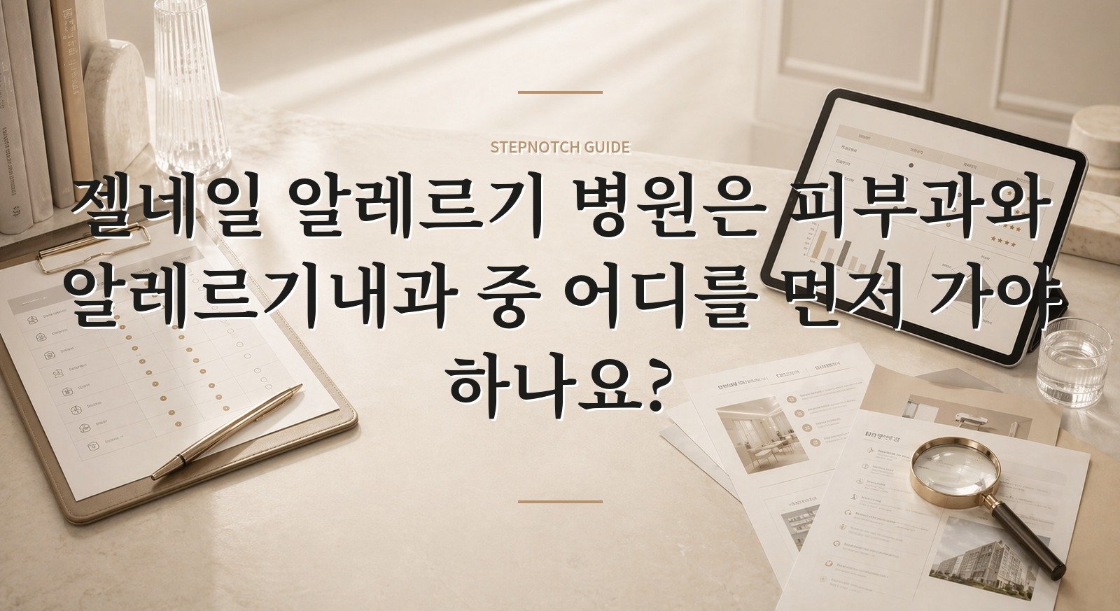 젤네일 알레르기 병원은 피부과와 알레르기내과 중 어디를 먼저 가야 하나요?