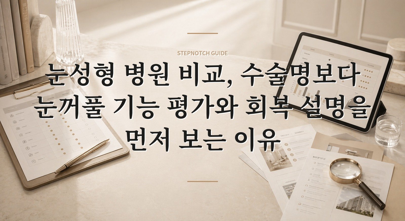 눈성형 병원 비교, 수술명보다 눈꺼풀 기능 평가와 회복 설명을 먼저 보는 이유 핵심 정보