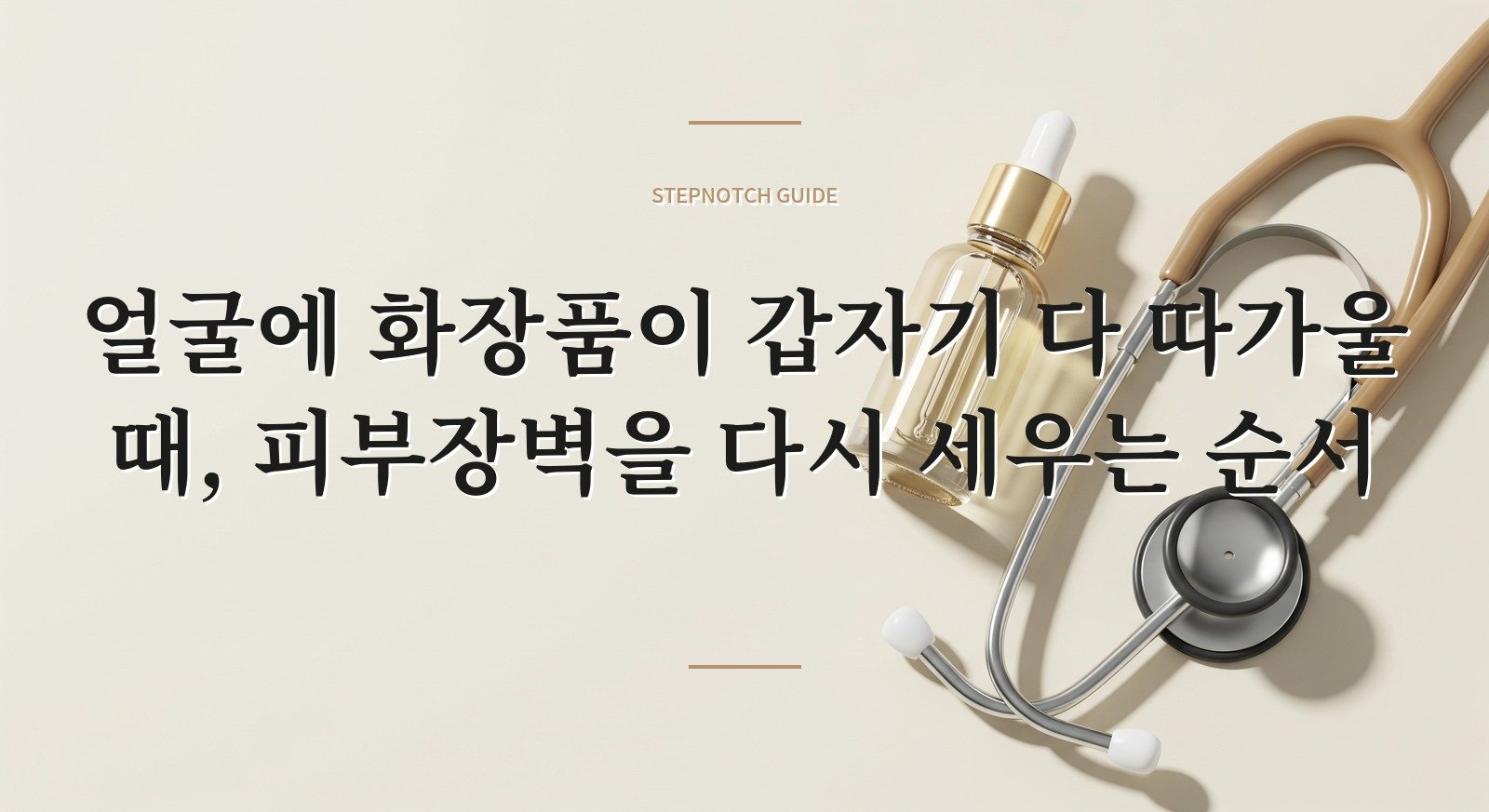 얼굴에 화장품이 갑자기 다 따가울 때, 피부장벽을 다시 세우는 순서 핵심 정보