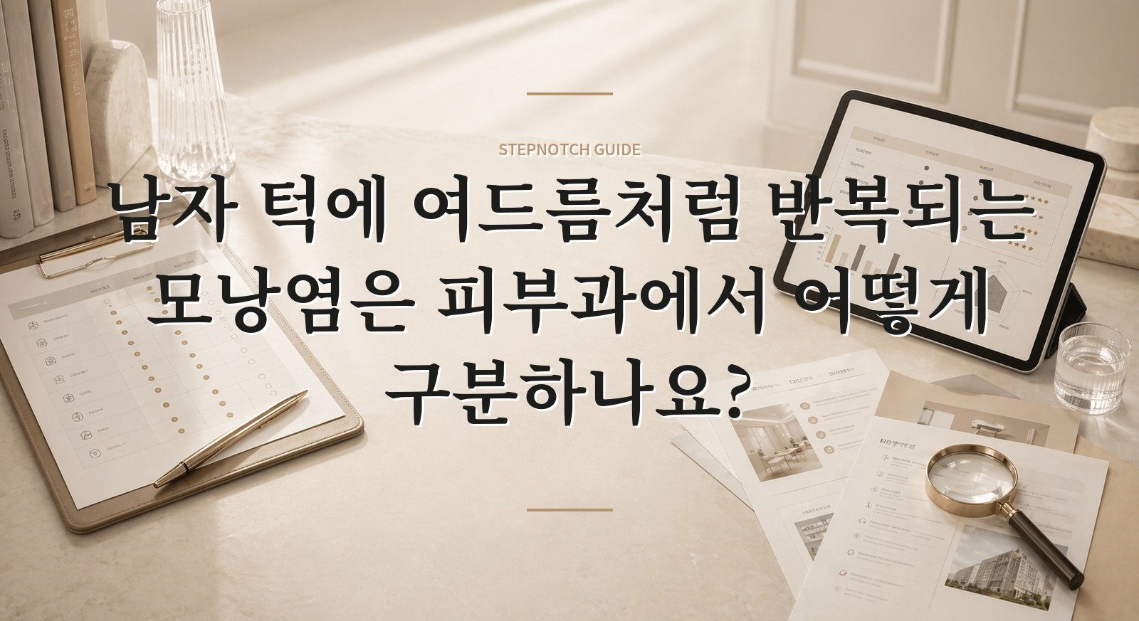 남자 턱에 여드름처럼 반복되는 모낭염은 피부과에서 어떻게 구분하나요? 핵심 정보