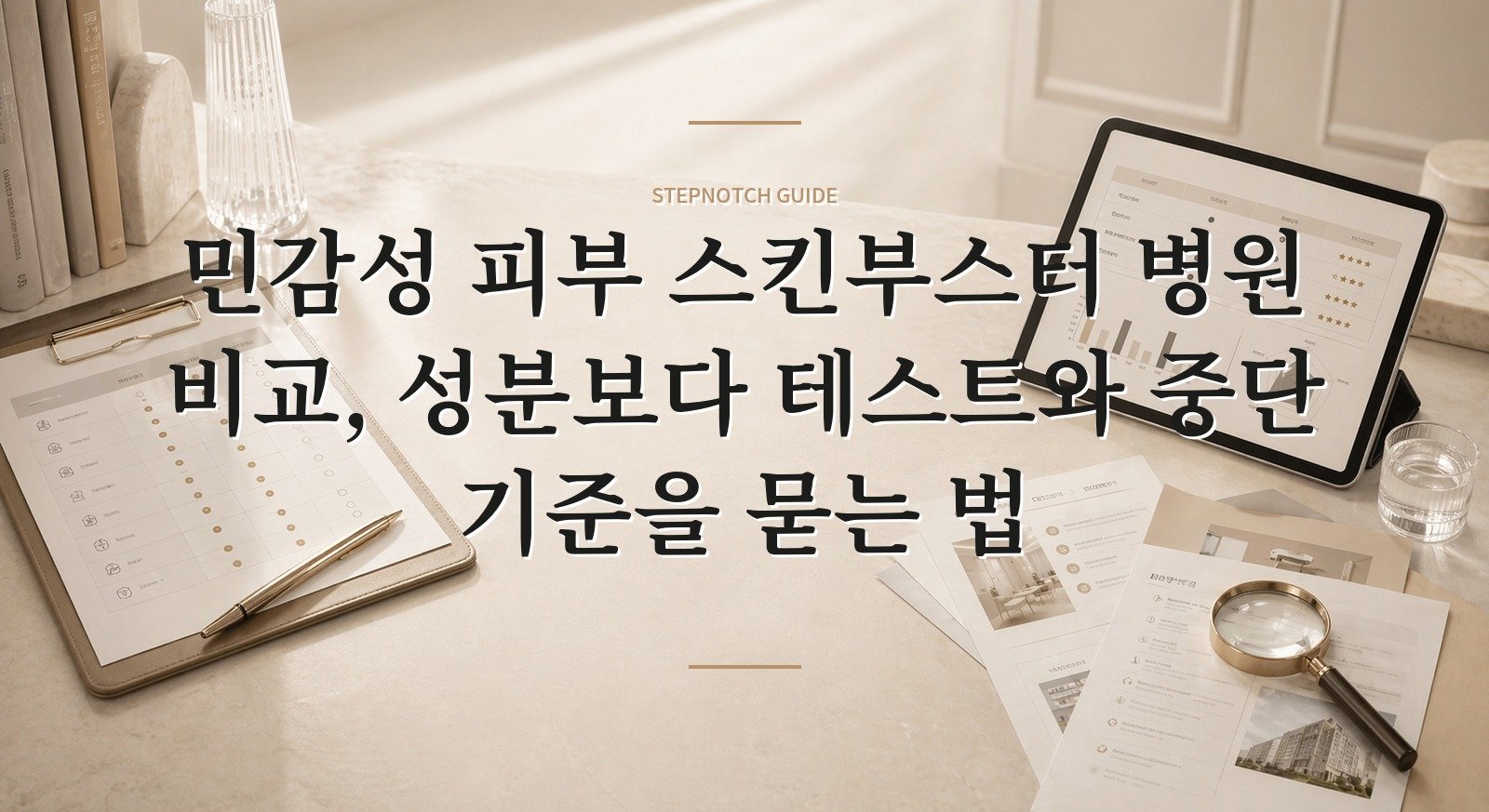 민감성 피부 스킨부스터 병원 비교, 성분보다 테스트와 중단 기준을 묻는 법 핵심 정보