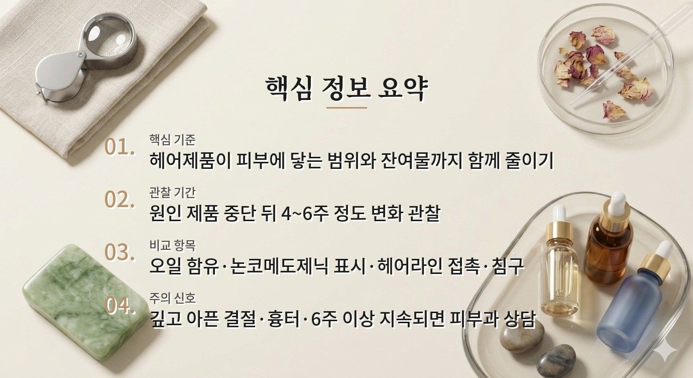 헤어왁스·포마드가 이마 트러블을 만들 때 제품과 세정 범위를 조정하는 법 비교 가이드