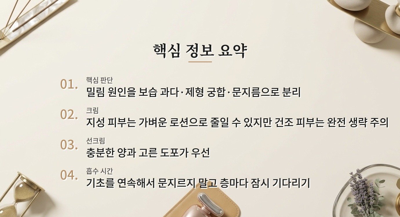선크림이 화장 전에 밀리면 크림을 생략해도 될까요? 비교 가이드
