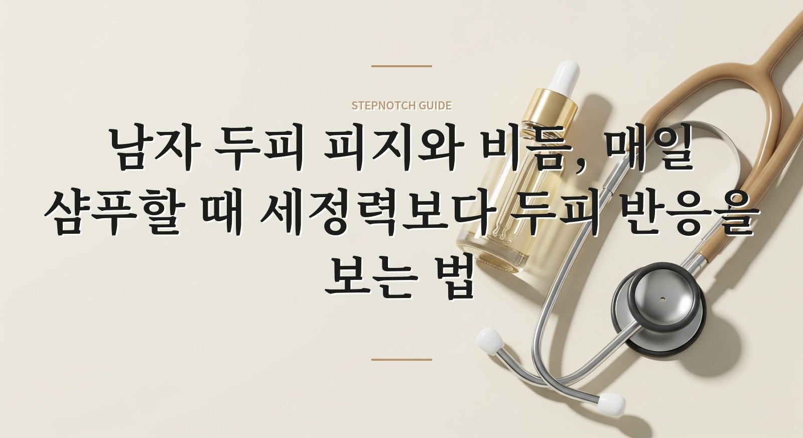 남자 두피 피지와 비듬, 매일 샴푸할 때 세정력보다 두피 반응을 보는 법