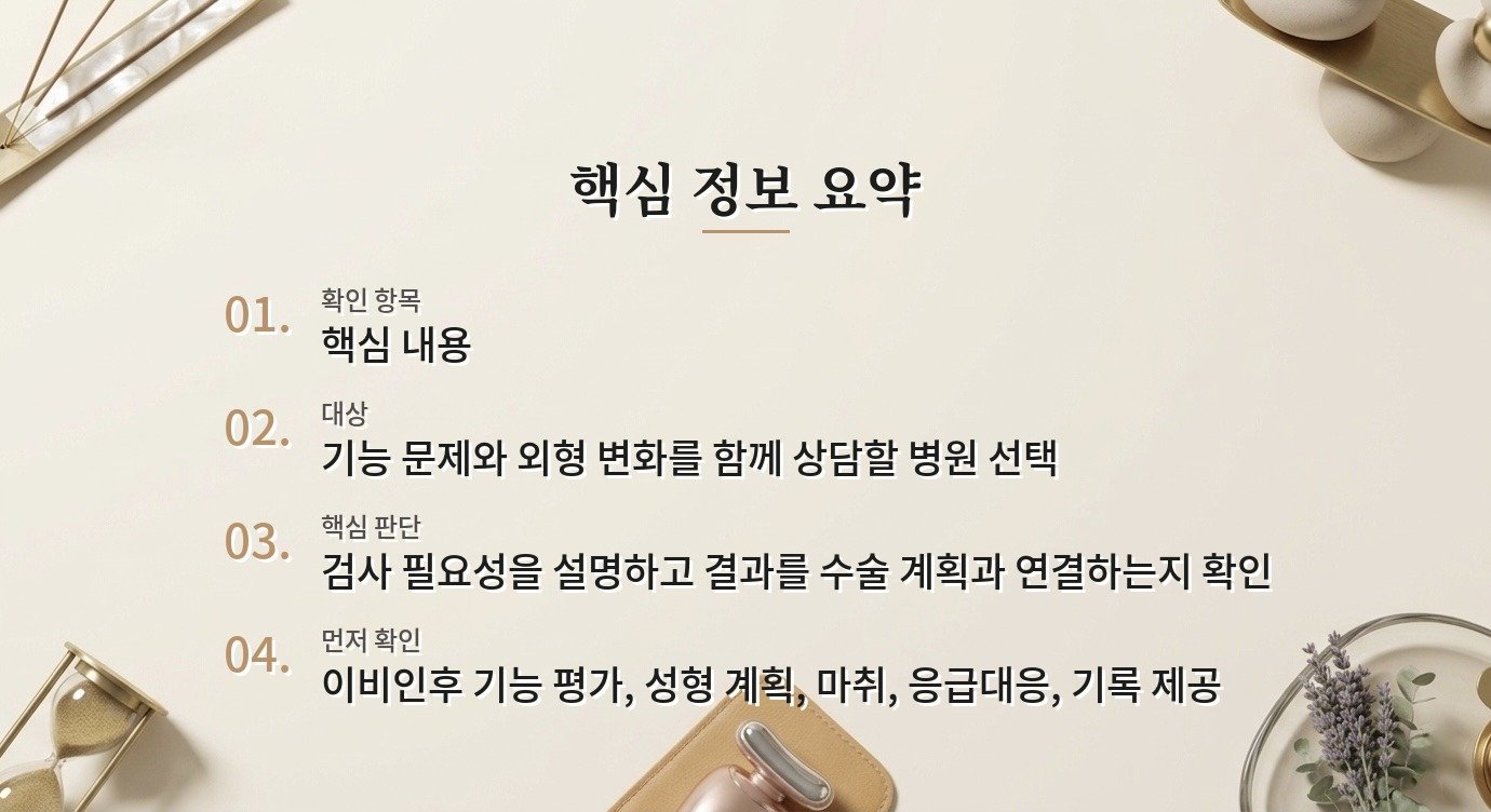 남자 코성형 병원 비교, CT 촬영보다 먼저 물어볼 진단 기준 비교 가이드