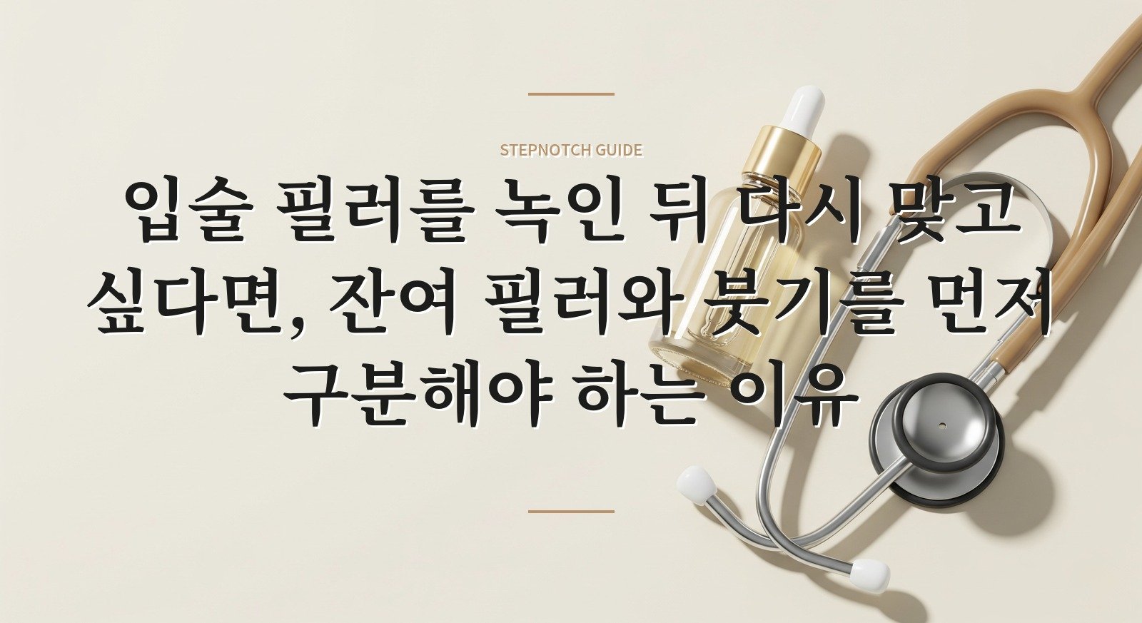 입술 필러를 녹인 뒤 다시 맞고 싶다면, 잔여 필러와 붓기를 먼저 구분해야 하는 이유 핵심 정보