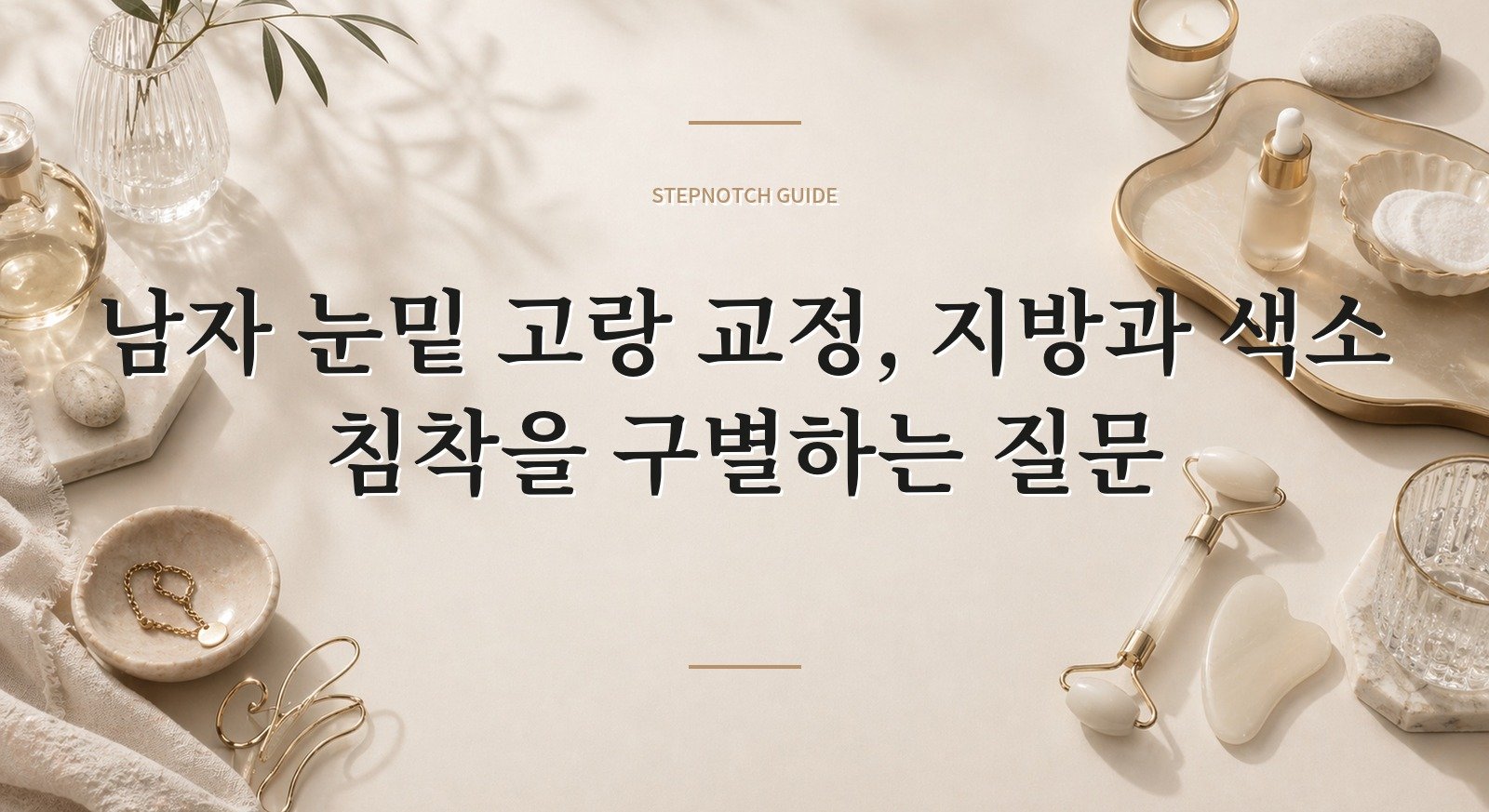 남자 눈밑 고랑 교정, 지방과 색소 침착을 구별하는 질문 핵심 정보