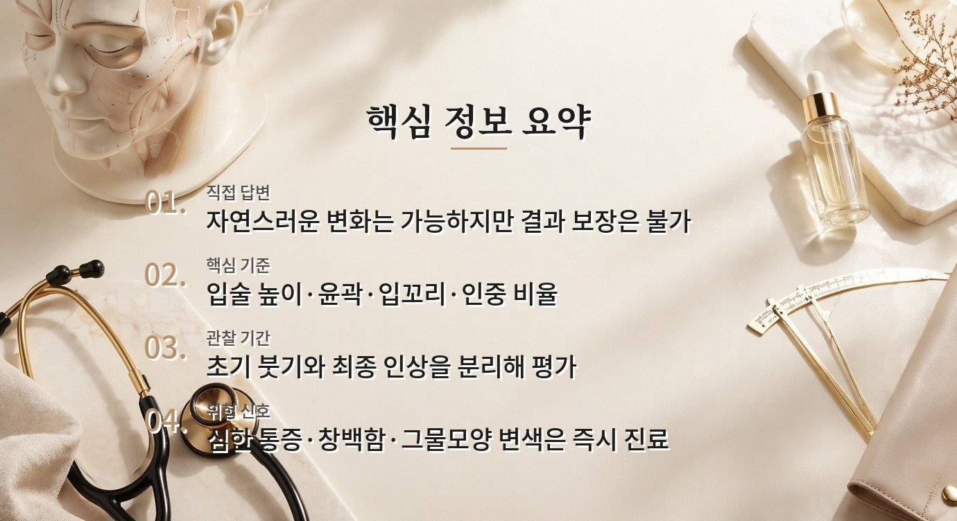 남자 입술필러는 티 안 나게 할 수 있나요? 비교 가이드