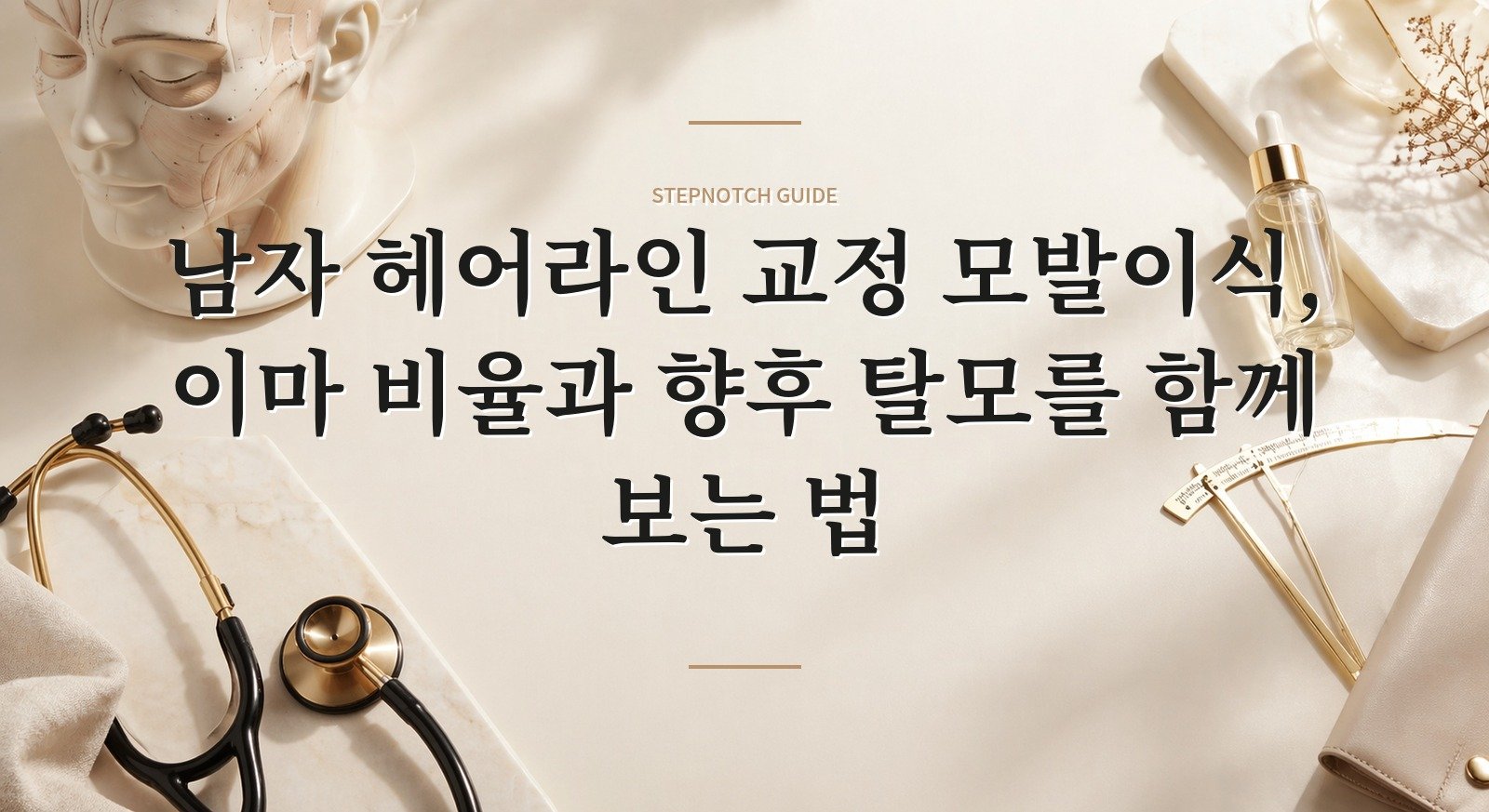남자 헤어라인 교정 모발이식, 이마 비율과 향후 탈모를 함께 보는 법 핵심 정보