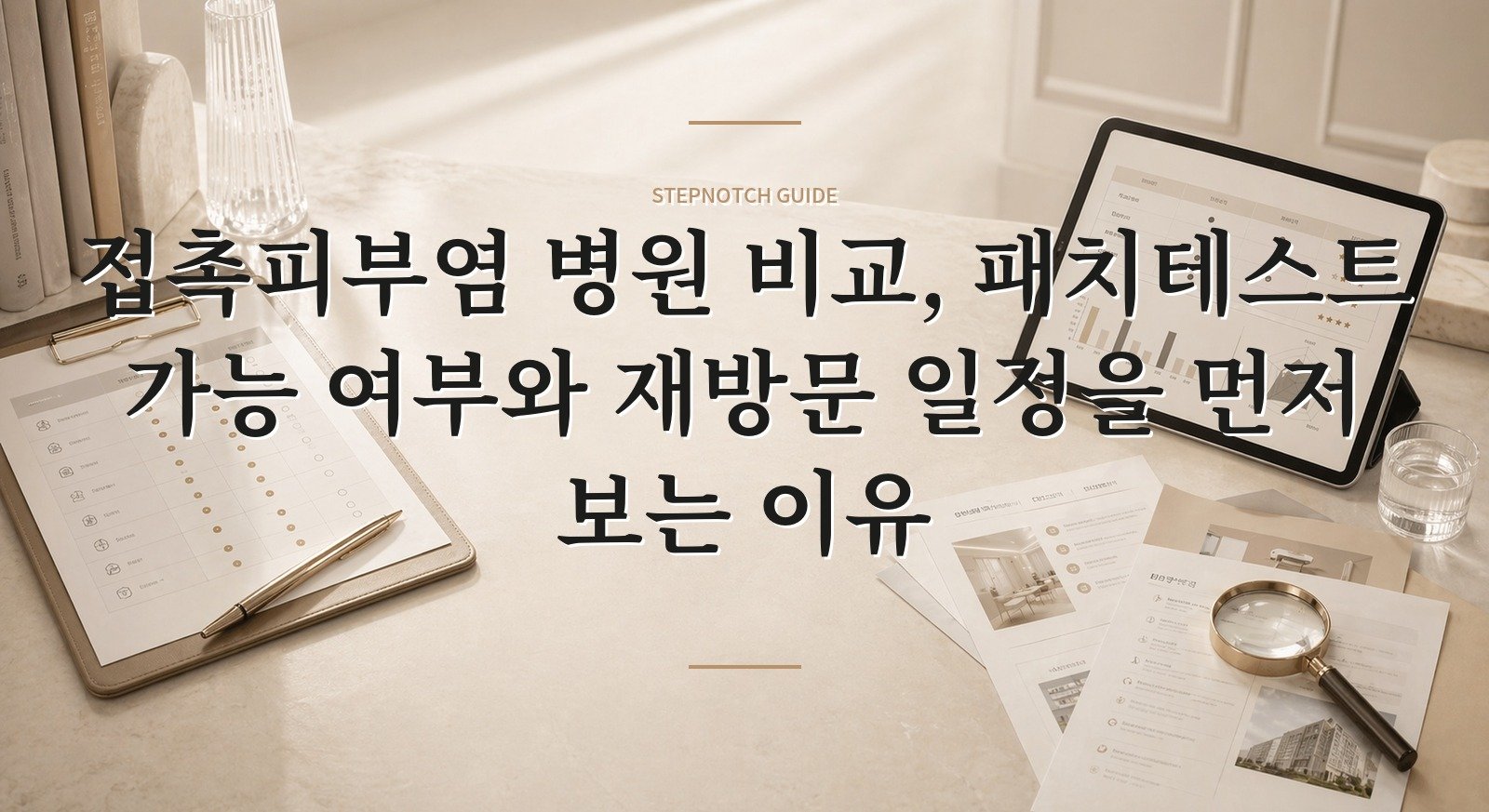 접촉피부염 병원 비교, 패치테스트 가능 여부와 재방문 일정을 먼저 보는 이유 핵심 정보