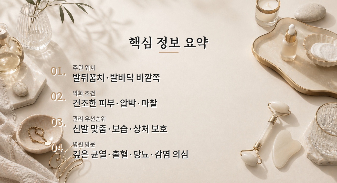 남자 구두를 오래 신은 뒤 발뒤꿈치가 갈라질 때, 각질 제거 전 확인할 것 비교 가이드