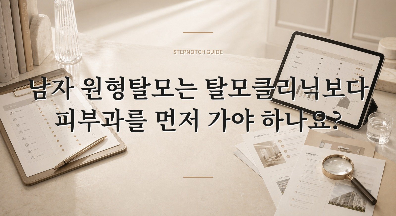 남자 원형탈모는 탈모클리닉보다 피부과를 먼저 가야 하나요? 핵심 정보