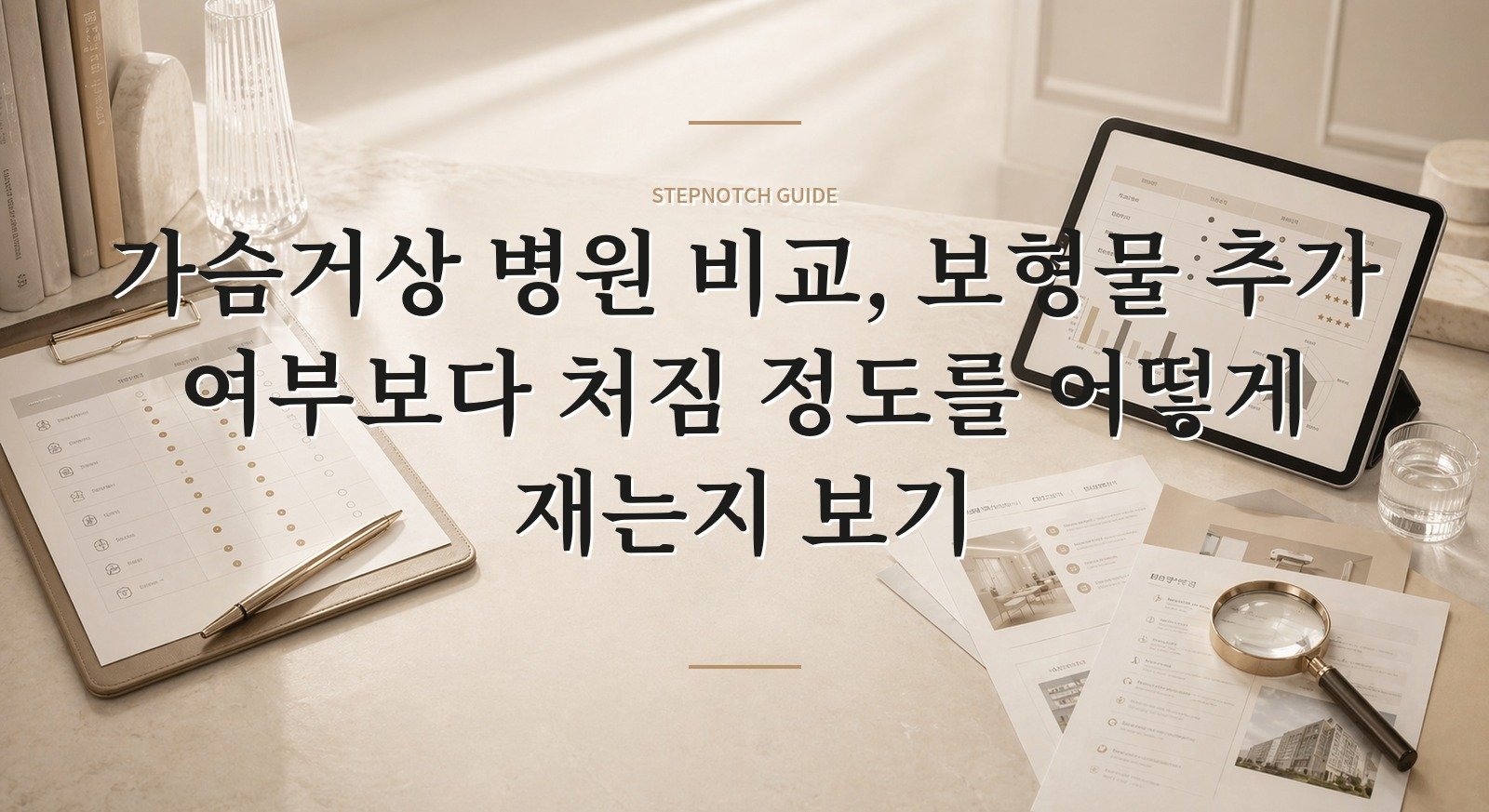 가슴거상 병원 비교, 보형물 추가 여부보다 처짐 정도를 어떻게 재는지 보기 핵심 정보