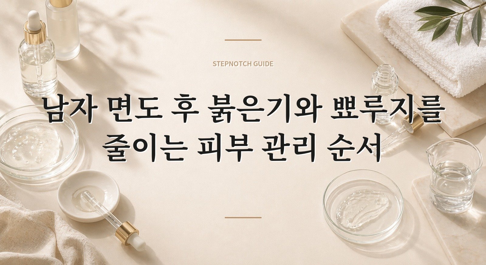 남자 면도 후 붉은기와 뾰루지를 줄이는 피부 관리 순서 핵심 정보