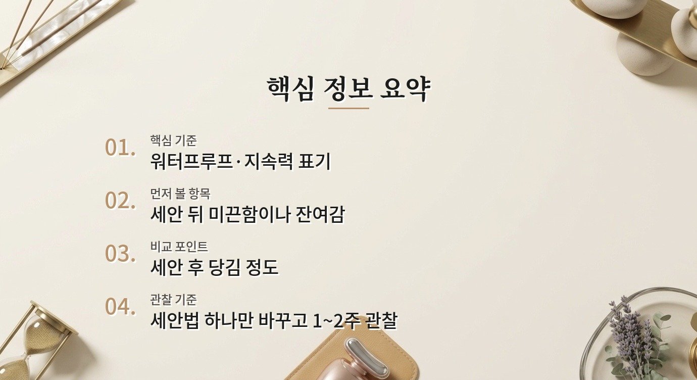 남자 선크림, 저녁에 클렌징오일 없이 폼클렌징만으로 지워도 되나요? 비교 가이드