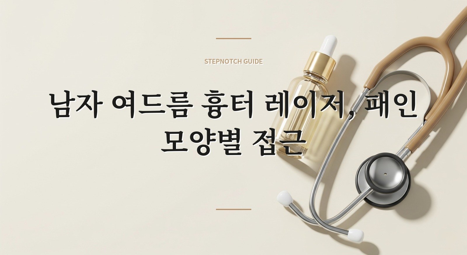 남자 여드름 흉터 레이저, 패인 모양별 접근 핵심 정보