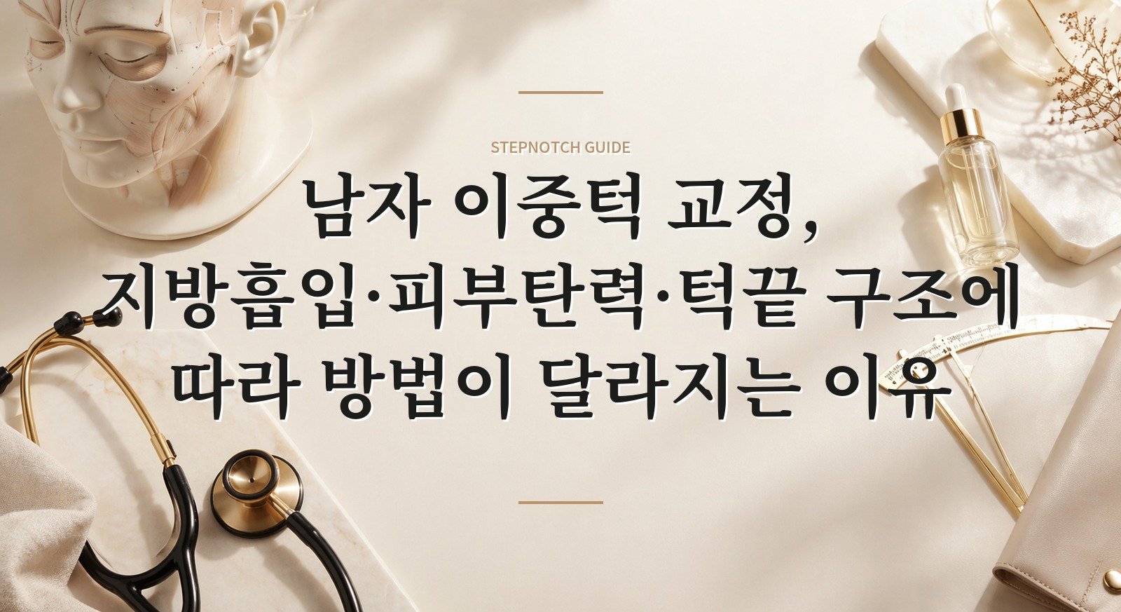남자 이중턱 교정, 지방흡입·피부탄력·턱끝 구조에 따라 방법이 달라지는 이유 핵심 정보