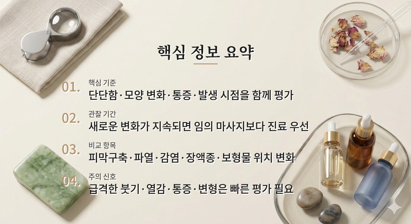 가슴 보형물 수술 후 한쪽만 단단해지면 피막구축일까요? 비교 가이드