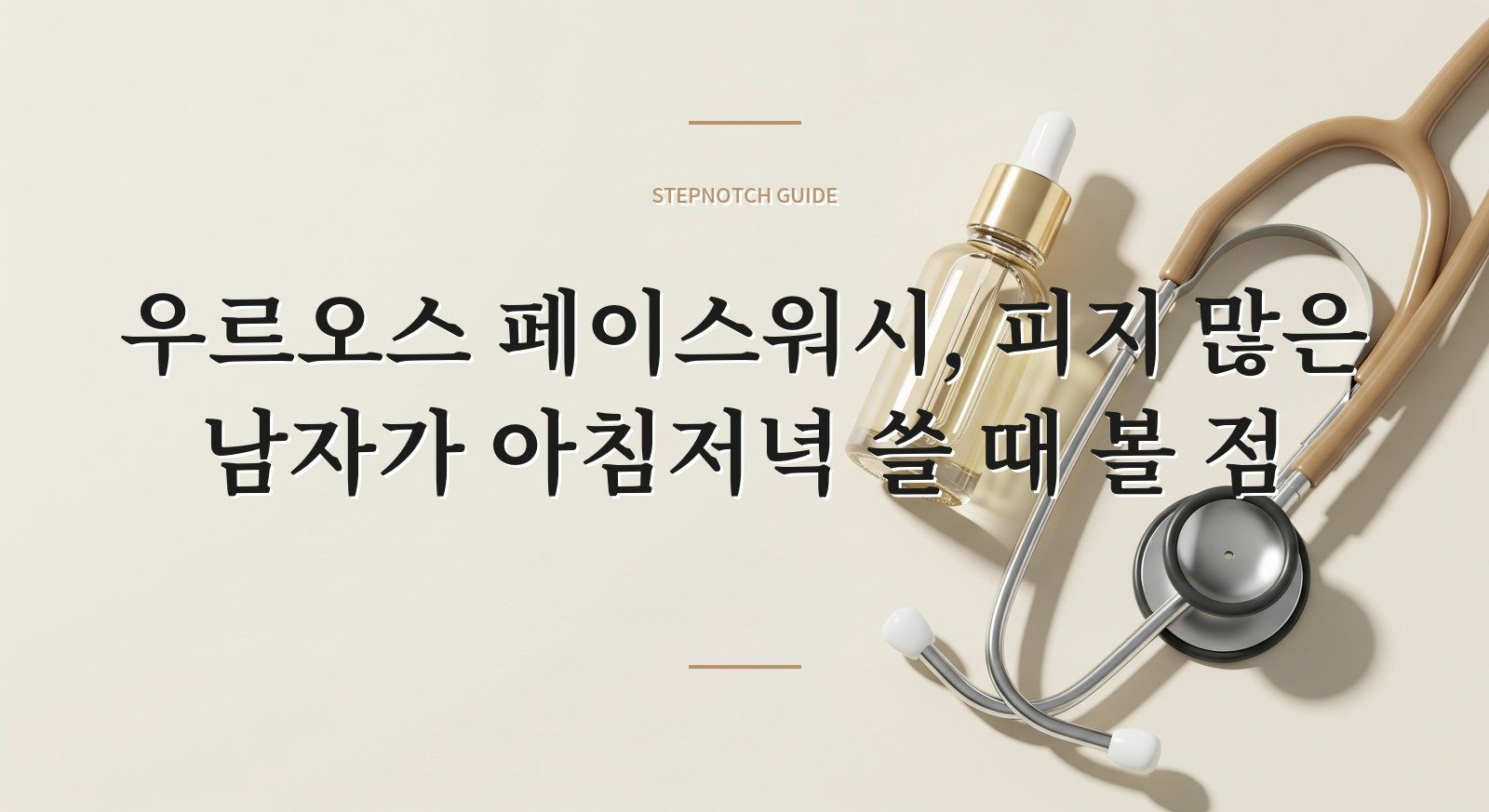 우르오스 페이스워시, 피지 많은 남자가 아침저녁 쓸 때 볼 점 핵심 정보