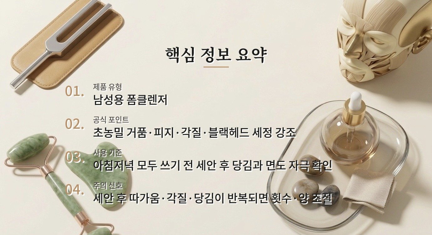 우르오스 페이스워시, 피지 많은 남자가 아침저녁 쓸 때 볼 점 비교 가이드