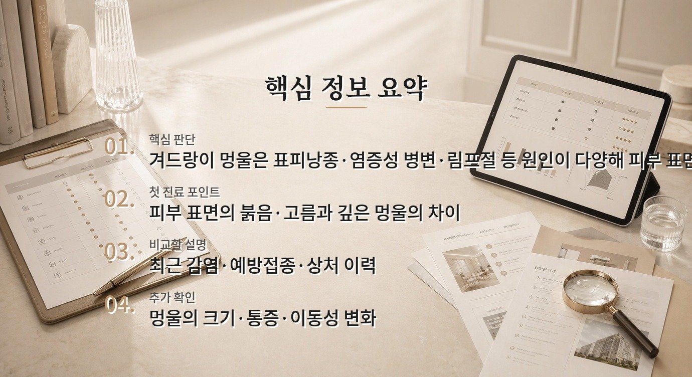 남자 겨드랑이 멍울은 피부과와 외과 중 어디를 먼저 가야 하나요? 비교 가이드