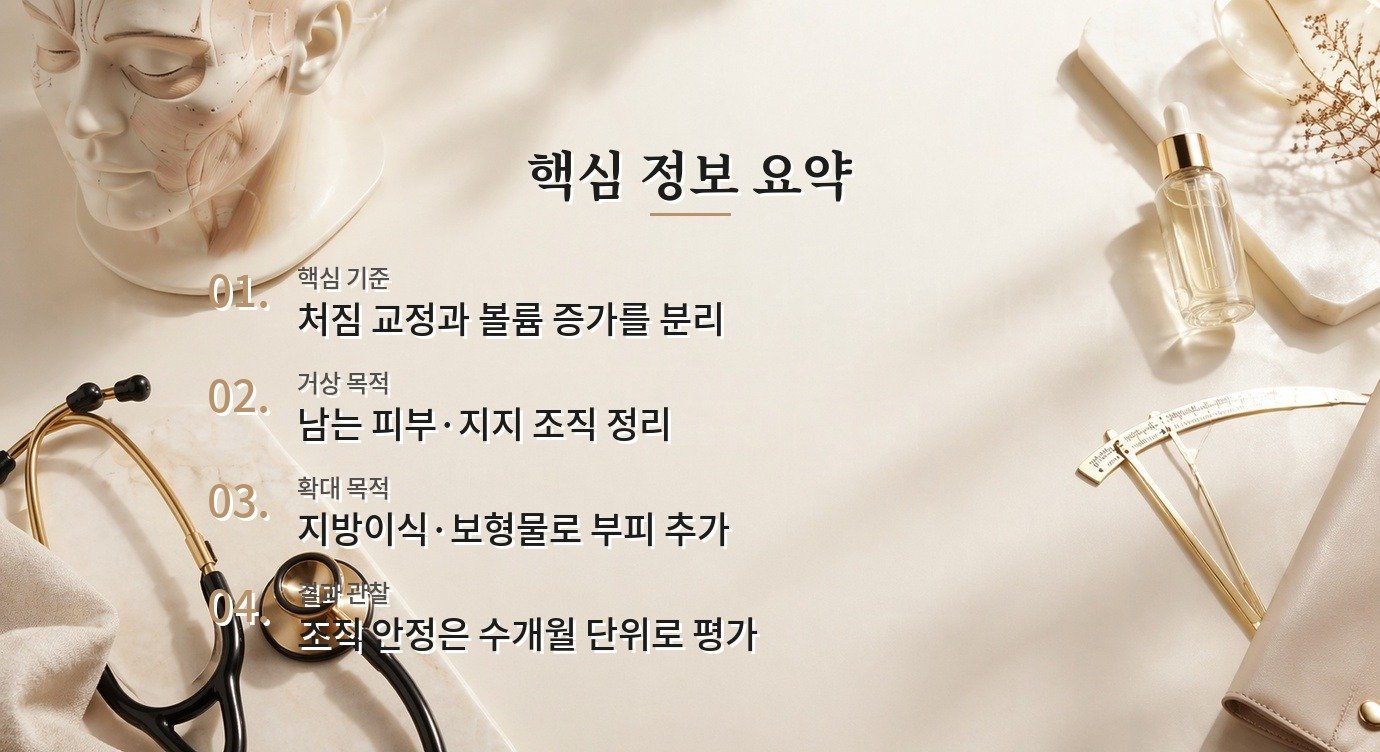 엉덩이거상술과 엉덩이확대술, 피부 처짐과 볼륨을 구분하는 선택 포인트 비교 가이드