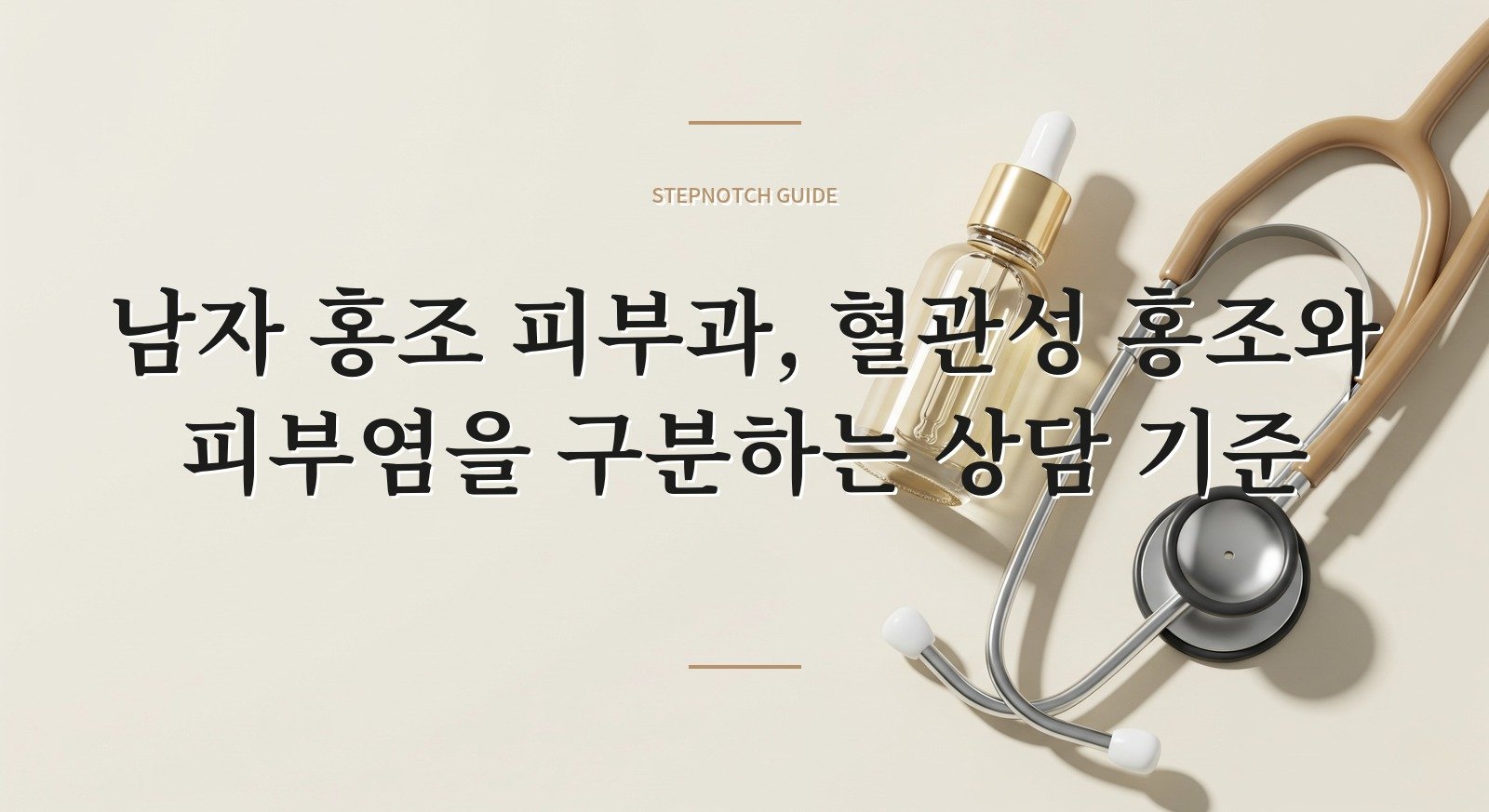 남자 홍조 피부과, 혈관성 홍조와 피부염을 구분하는 상담 기준 핵심 정보