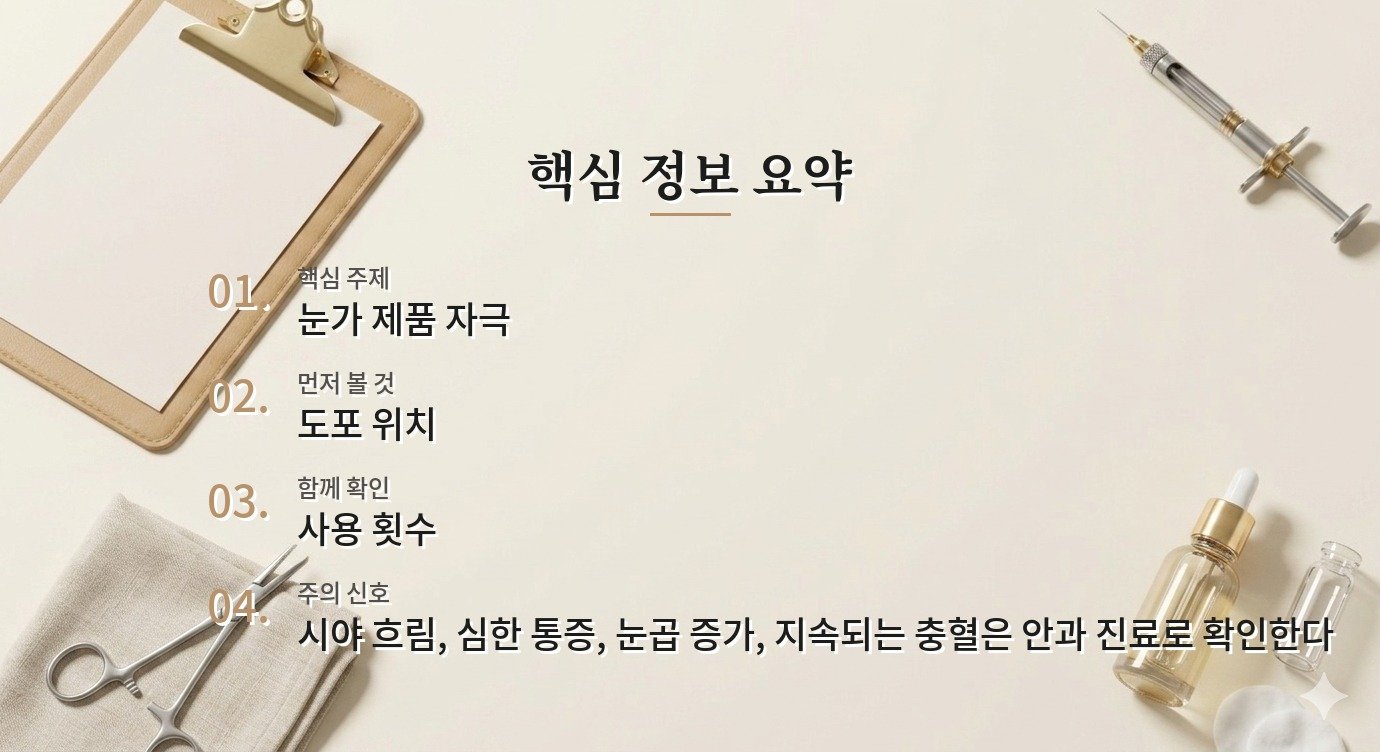 속눈썹 영양제 뒤 눈꺼풀이 붉어졌다면 바르는 선부터 바꾸기 비교 가이드