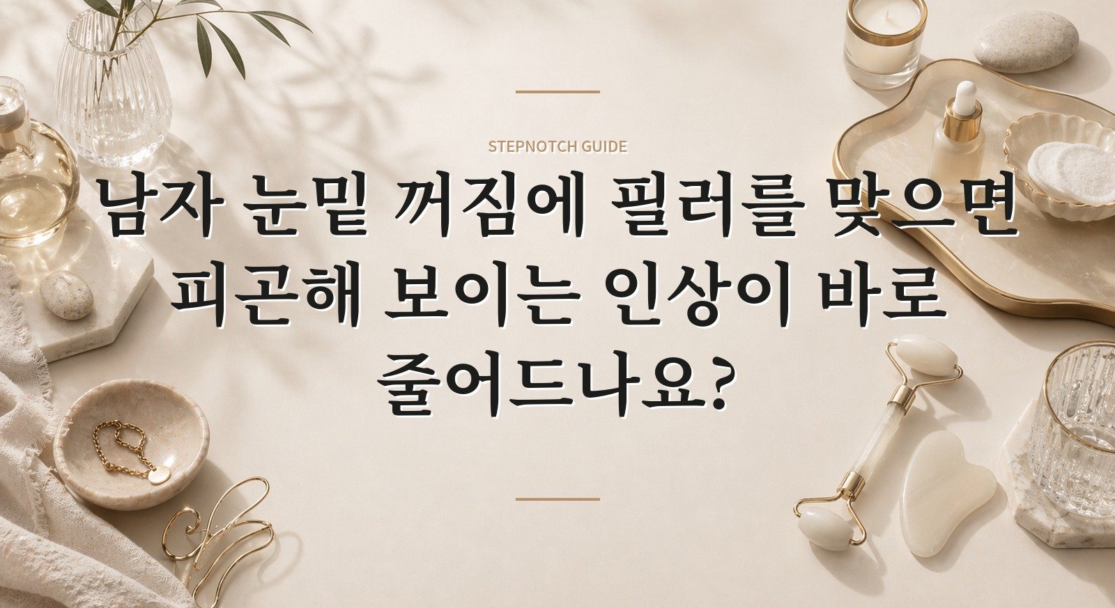 남자 눈밑 꺼짐에 필러를 맞으면 피곤해 보이는 인상이 바로 줄어드나요? 핵심 정보