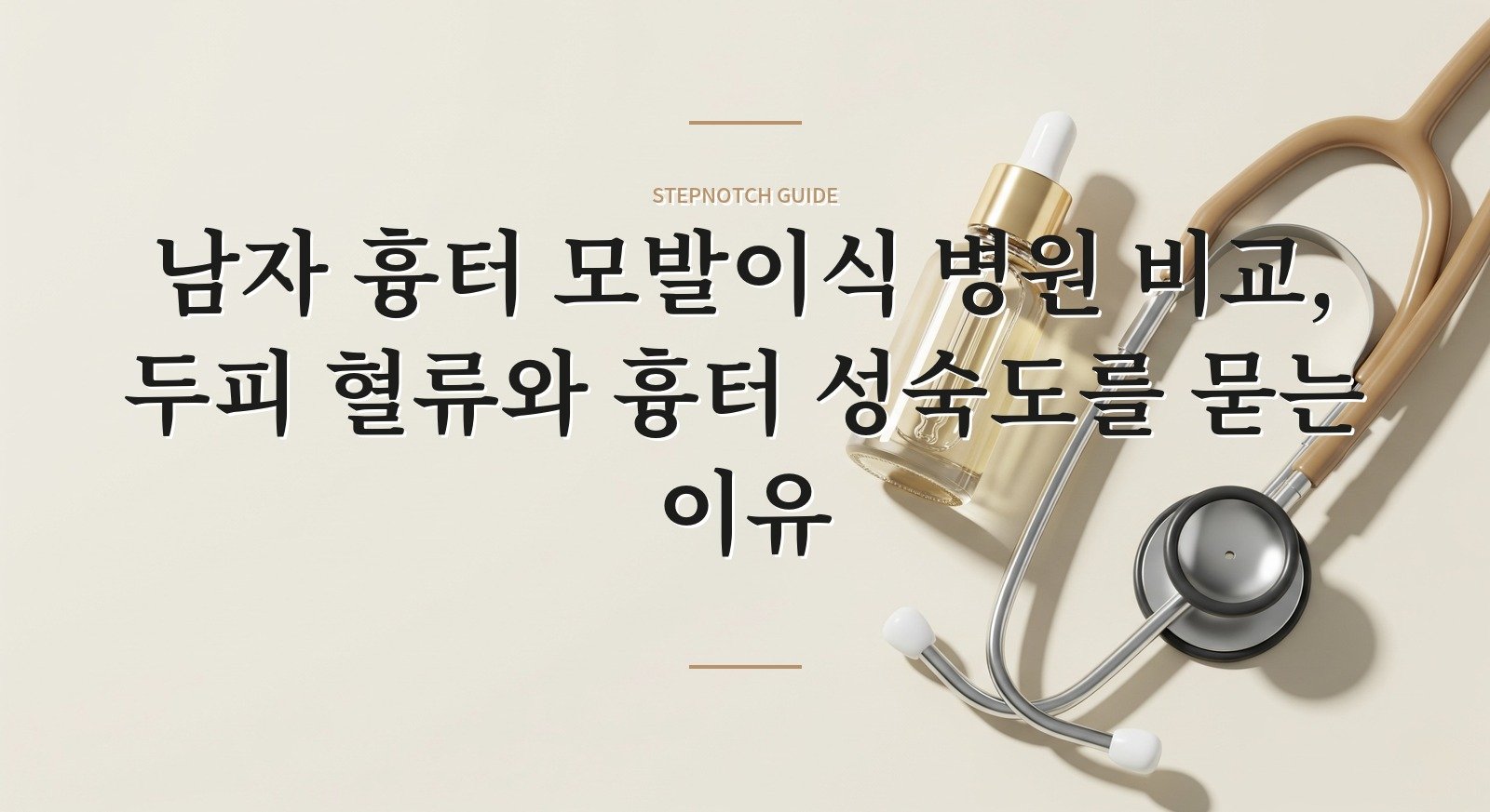 남자 흉터 모발이식 병원 비교, 두피 혈류와 흉터 성숙도를 묻는 이유 핵심 정보