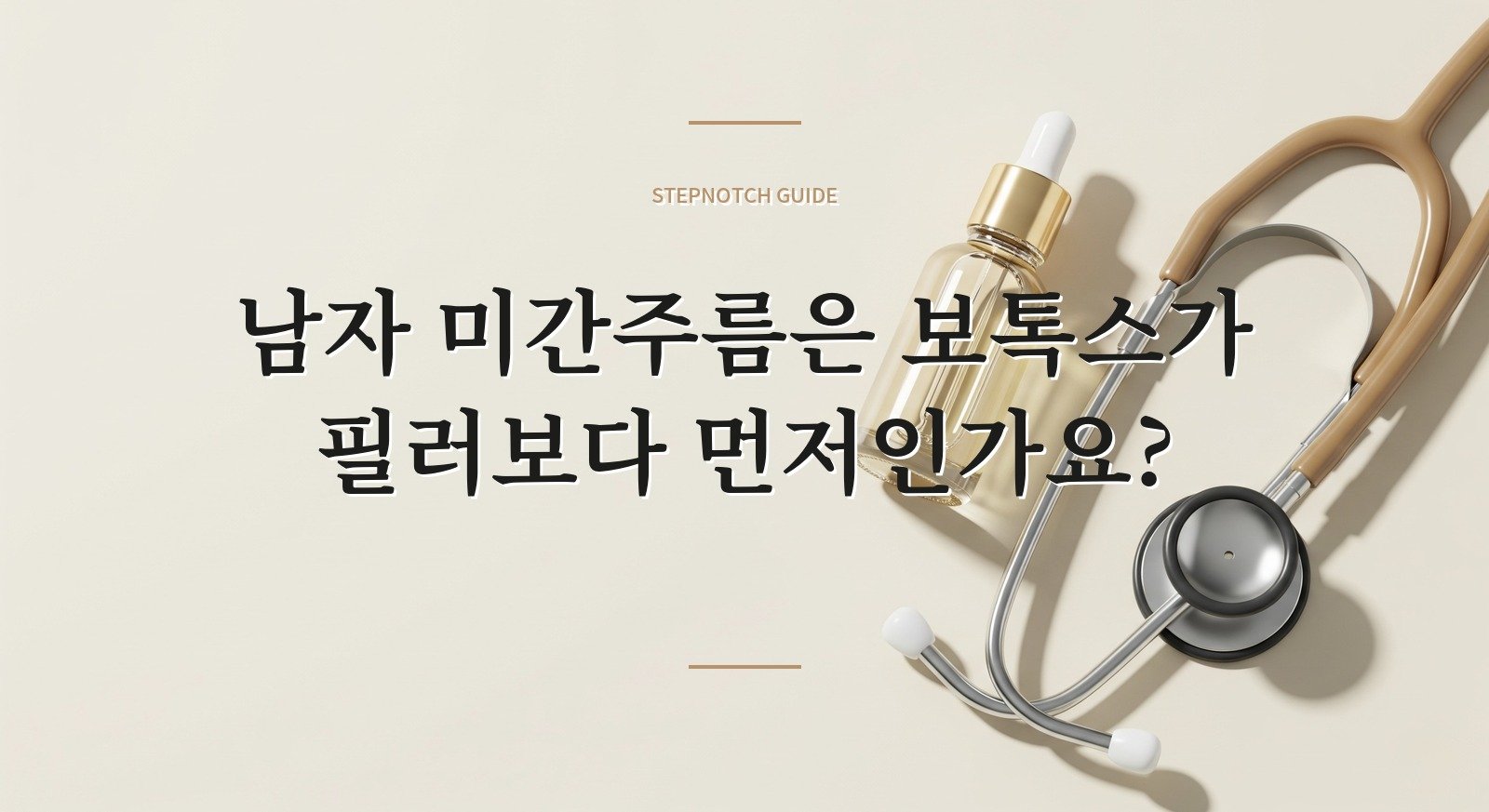 남자 미간주름은 보톡스가 필러보다 먼저인가요? 핵심 정보