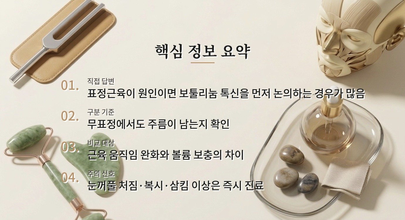 남자 미간주름은 보톡스가 필러보다 먼저인가요? 비교 가이드