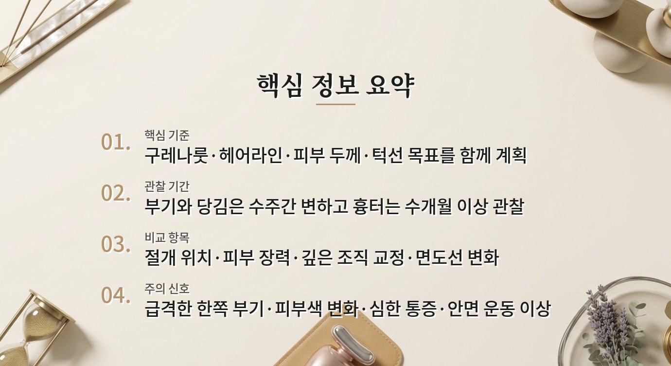 남자 안면거상은 구레나룻과 헤어라인 때문에 흉터 위치가 달라지나요? 비교 가이드