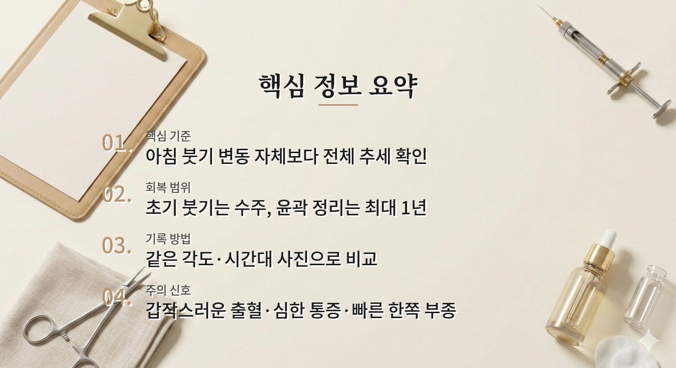 코성형 후 아침에 붓기가 더 심해져도 괜찮을까요? 비교 가이드