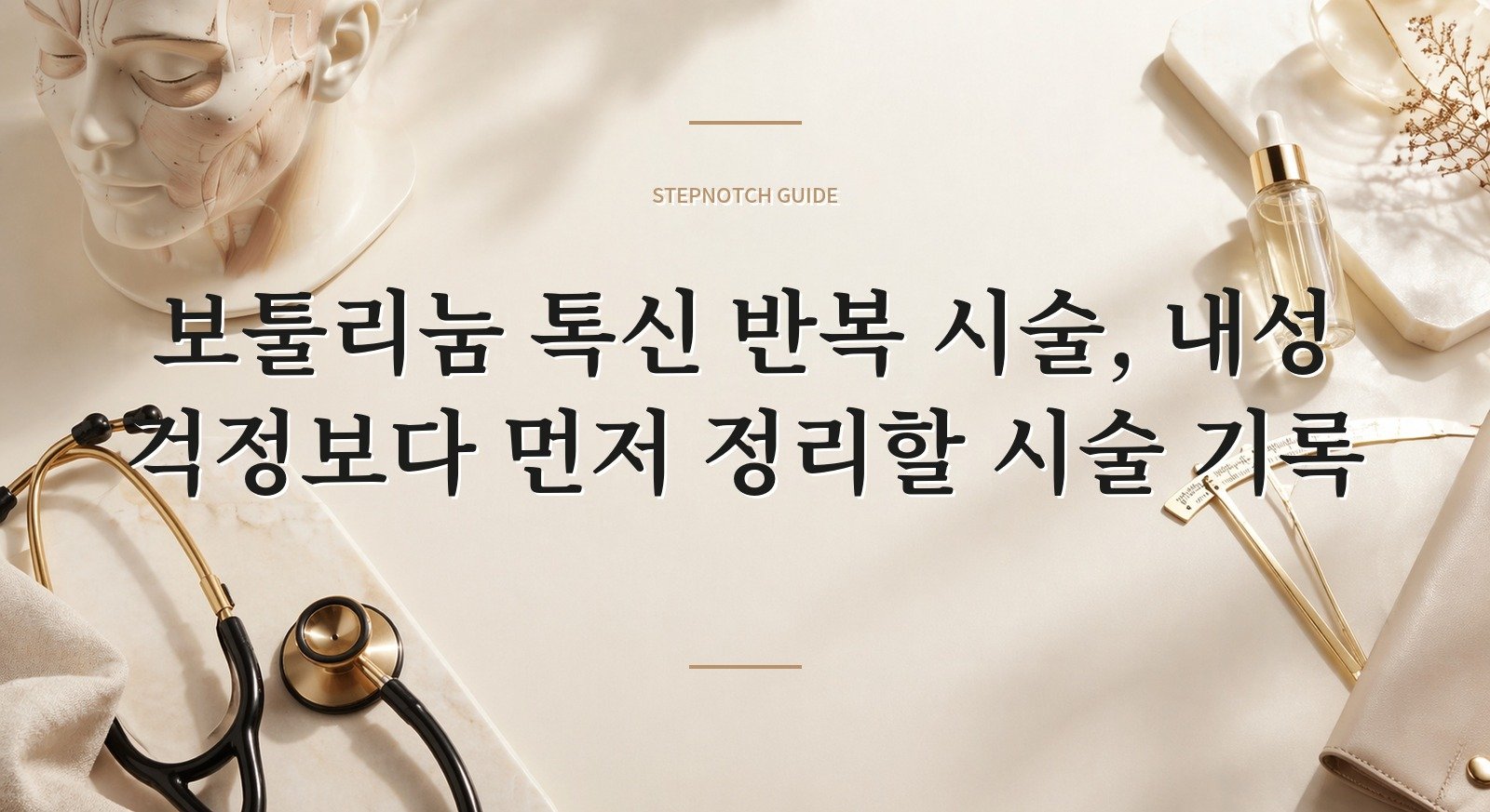 보툴리눔 톡신 반복 시술, 내성 걱정보다 먼저 정리할 시술 기록 핵심 정보