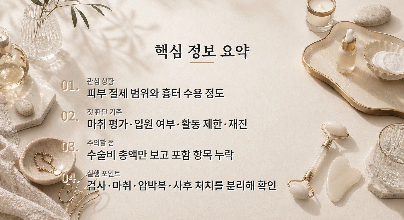 복부 피부 처짐 상담 병원 비교, 절개와 회복 계획 차이 비교 가이드