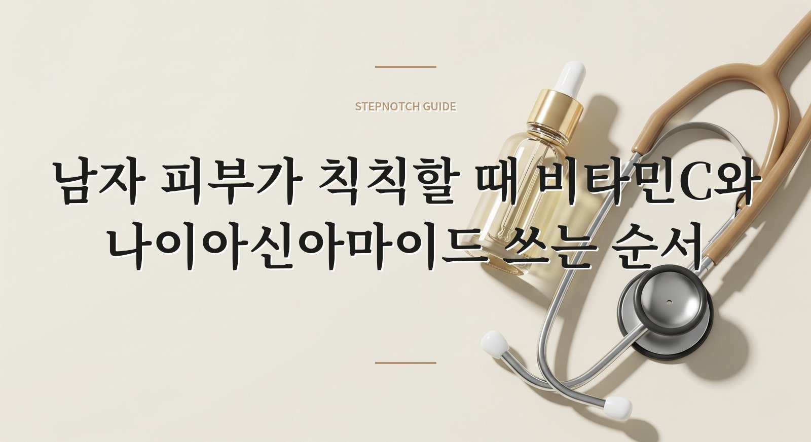 남자 피부가 칙칙할 때 비타민C와 나이아신아마이드 쓰는 순서 핵심 정보