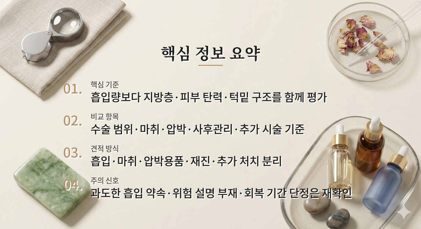 남자 이중턱 지방흡입 병원, 흡입량보다 피부탄력·근육 평가를 먼저 보는 이유 비교 가이드