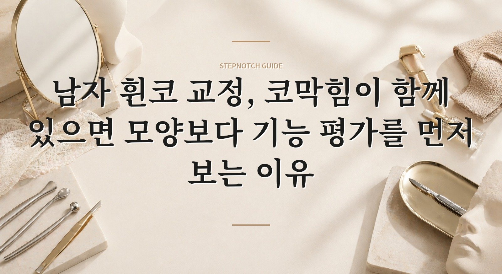 남자 휜코 교정, 코막힘이 함께 있으면 모양보다 기능 평가를 먼저 보는 이유 핵심 정보