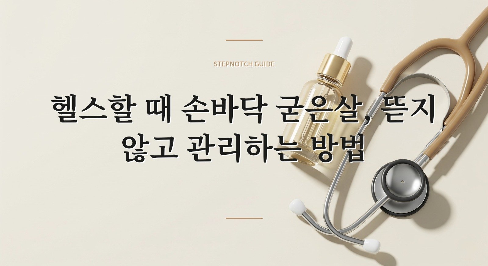 헬스할 때 손바닥 굳은살, 뜯지 않고 관리하는 방법 핵심 정보