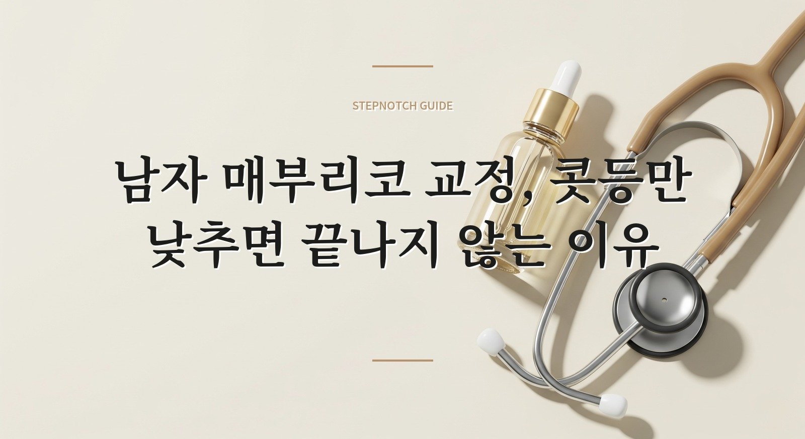 남자 매부리코 교정, 콧등만 낮추면 끝나지 않는 이유 핵심 정보