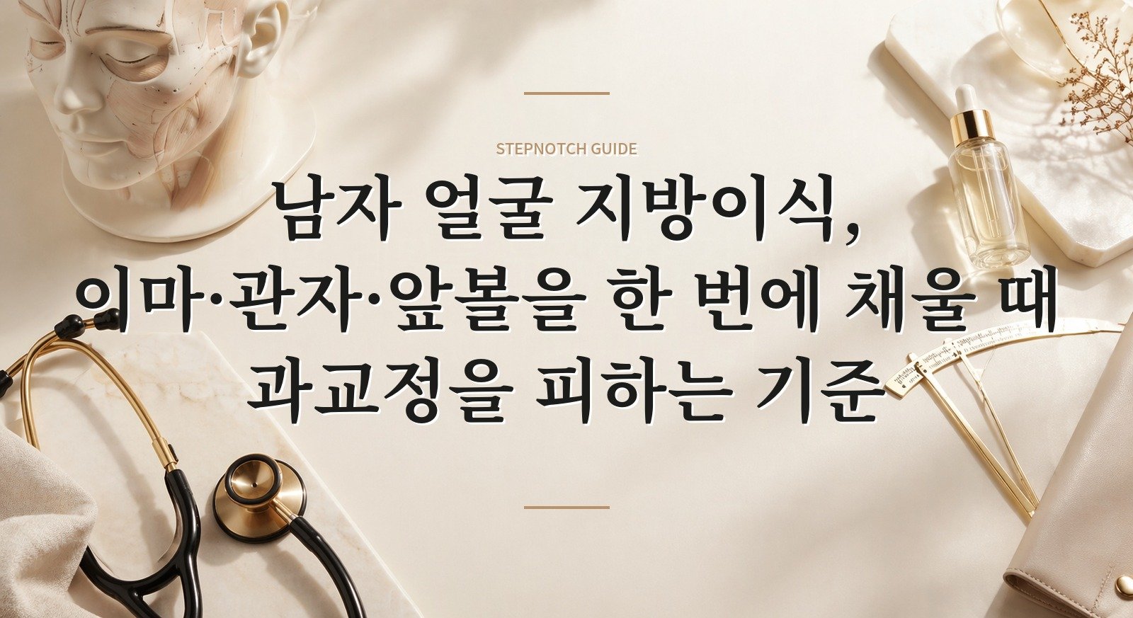 남자 얼굴 지방이식, 이마·관자·앞볼을 한 번에 채울 때 과교정을 피하는 기준