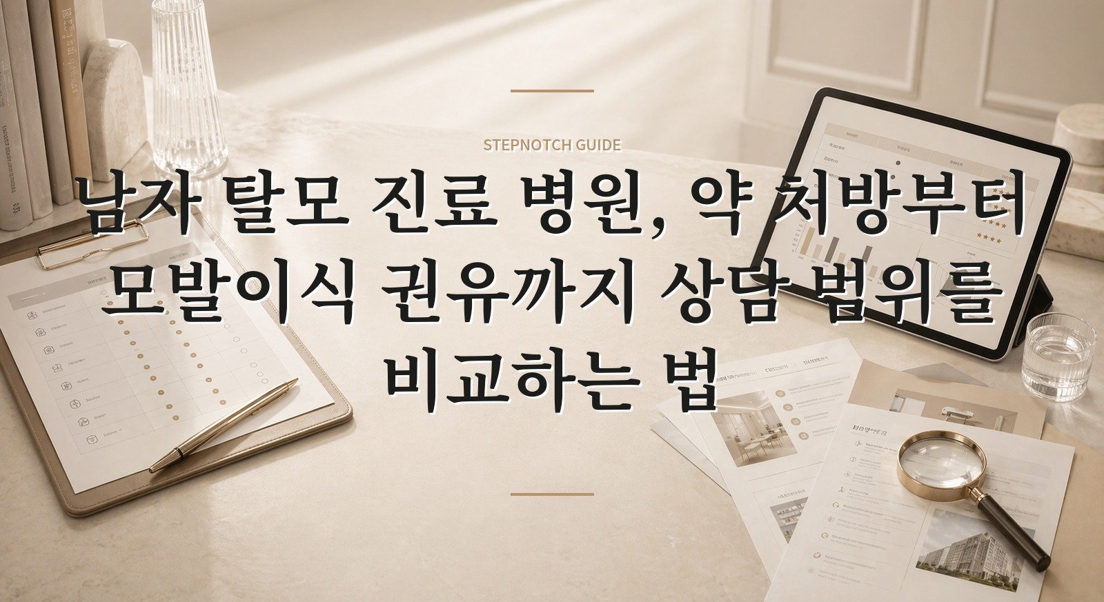 남자 탈모 진료 병원, 약 처방부터 모발이식 권유까지 상담 범위를 비교하는 법 핵심 정보