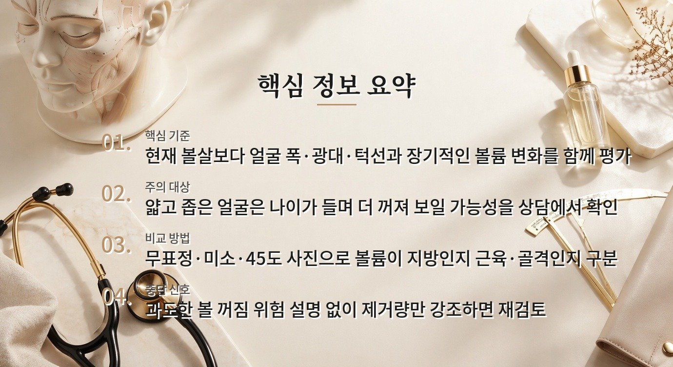 볼지방제거, 얼굴이 마른 사람에게 더 신중한 판단이 필요한 이유 비교 가이드