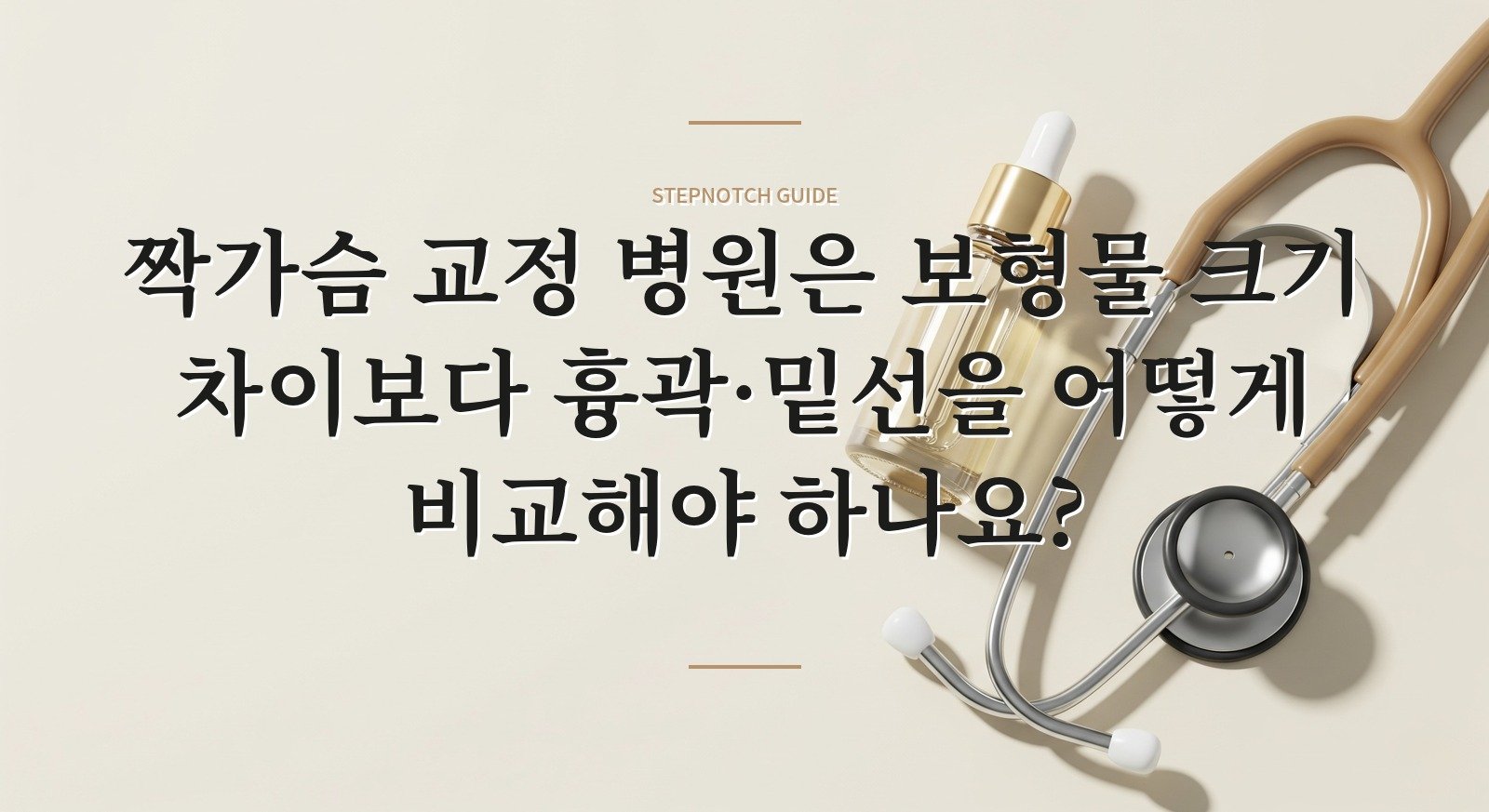 짝가슴 교정 병원은 보형물 크기 차이보다 흉곽·밑선을 어떻게 비교해야 하나요? 핵심 정보