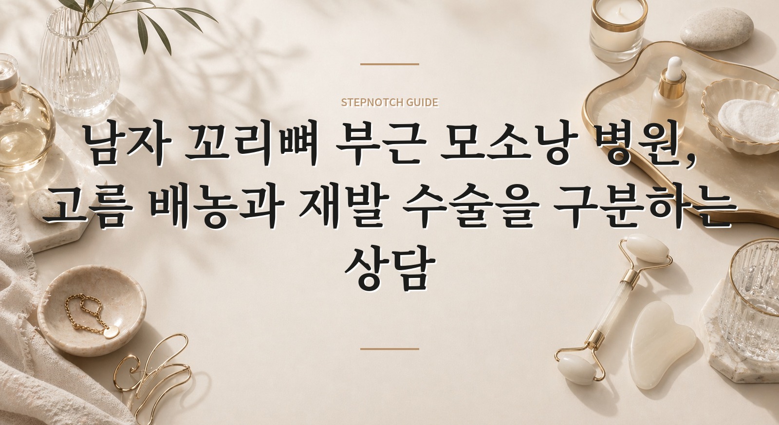 남자 꼬리뼈 부근 모소낭 병원, 고름 배농과 재발 수술을 구분하는 상담 핵심 정보