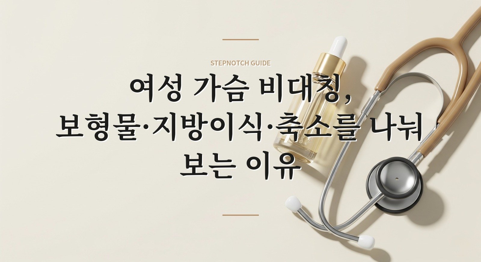 여성 가슴 비대칭, 보형물·지방이식·축소를 나눠 보는 이유